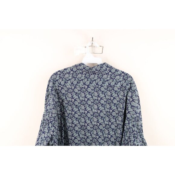 Express Mens 2XL XXL Slim Fit Paisley Tapestry Collared Button Shirt Cotton - Picture 10 of 11